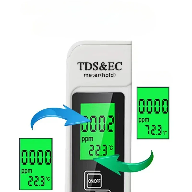 Professional 3 In 1  Tester Water  Meter TDS EC Temperature Meter Digital LCD Water Testing Pen Purity Filter Water Quality 2