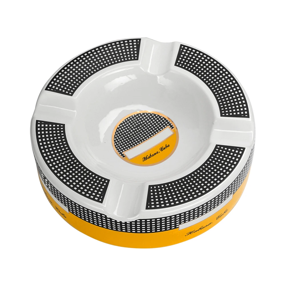 Portable Cigar Ashtray Home Ceramic Ashtray Luxury Tobacco 4 Rest Holder Cigar Ash Tray portable ashtray ceramic ashtray