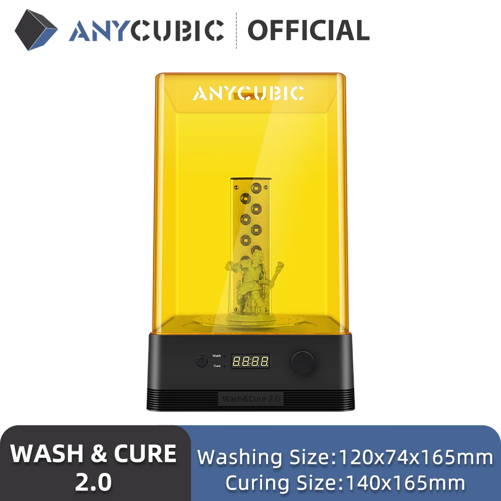 Anycubic Wash Cure 2 0 For Mars Photon Mono Lcd Sla Dlp 3d Printer Models Uv Rotary Curing Resin Cleaning Machine 2 In 1 3d Printer Aliexpress