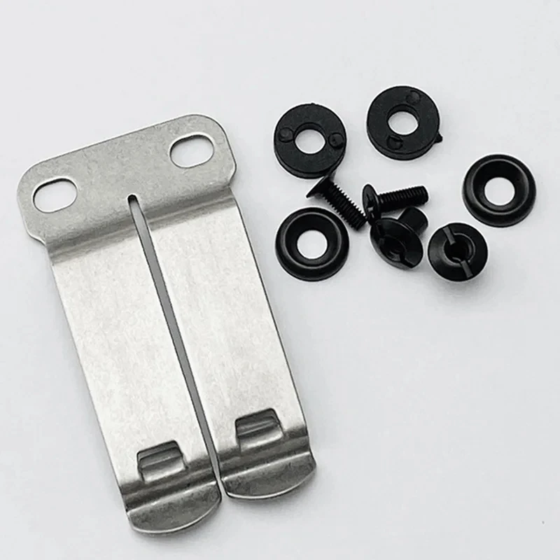 1 Piece KYDEX stainless steel holster clips K sheath waist clip accessories for knife sheath back clip scabbard carrying pocket knife scabbard belt holster clip