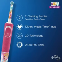 Oral-B Kids Electric Toothbrushes Rechargable Ratate Waterproof Gentle Timer Brush for Children Ages 3+ Replace Toothbrush Head 3