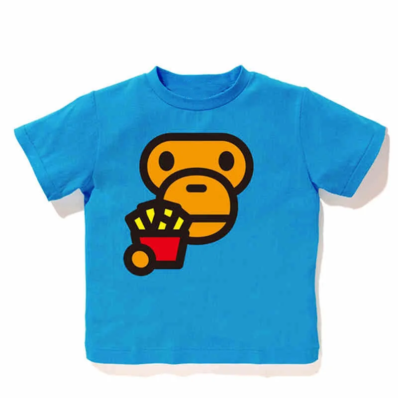 Child Boys Girls Baby Monkey Summer Short Sleeve T-shirts