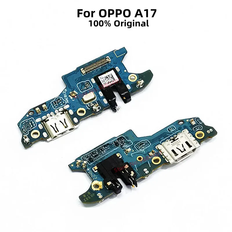 

Original USB Charging Port Dock With Microphone Flex Cable For OPPO A17 Charger Plug Board + Earphone Jack Replacement Parts