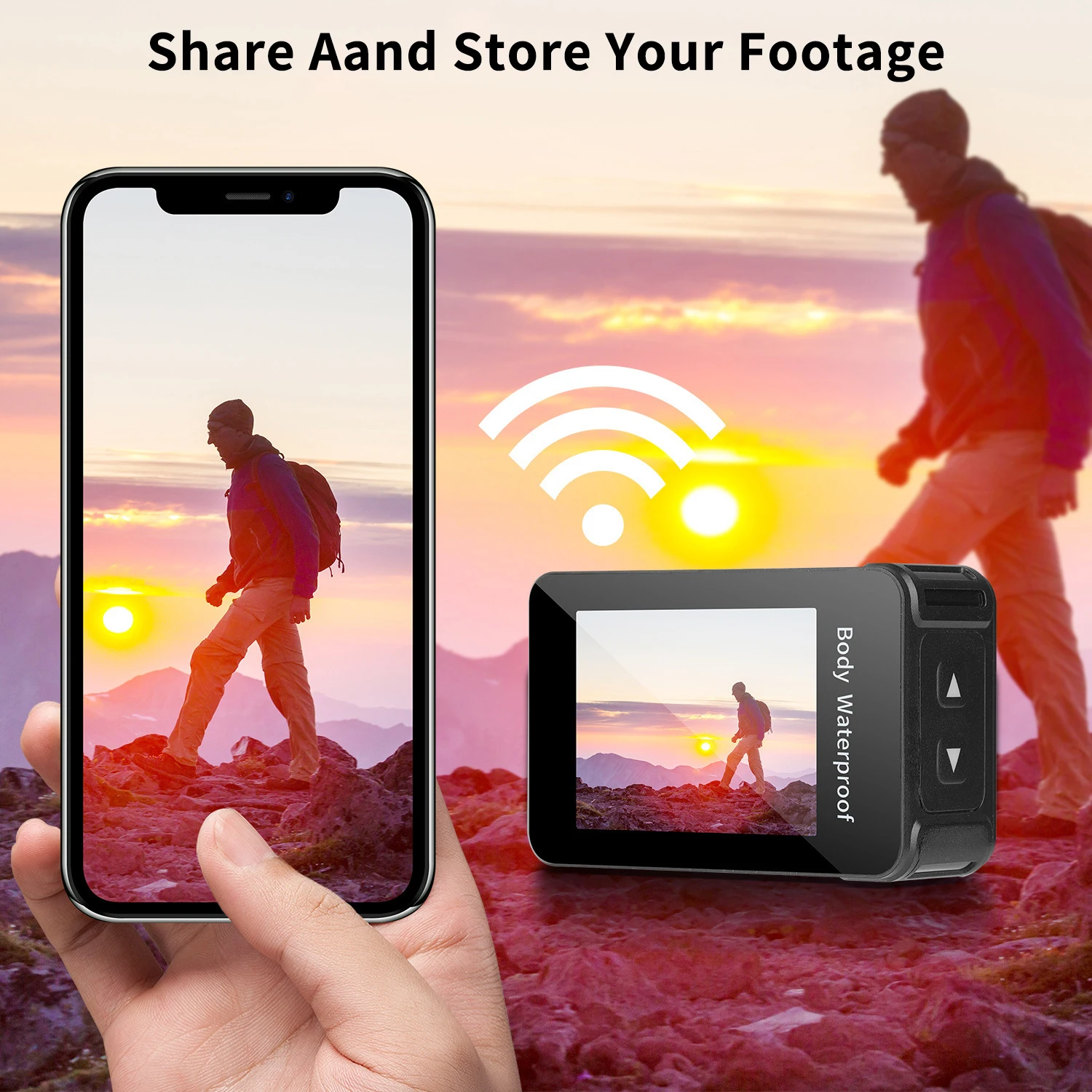 4K 울트라 HD WiFi 액션 카메라 30FPS 2.0인치 화면 10M 150도 방수 카메라 헬멧 비디오 녹화 스포츠 카메라