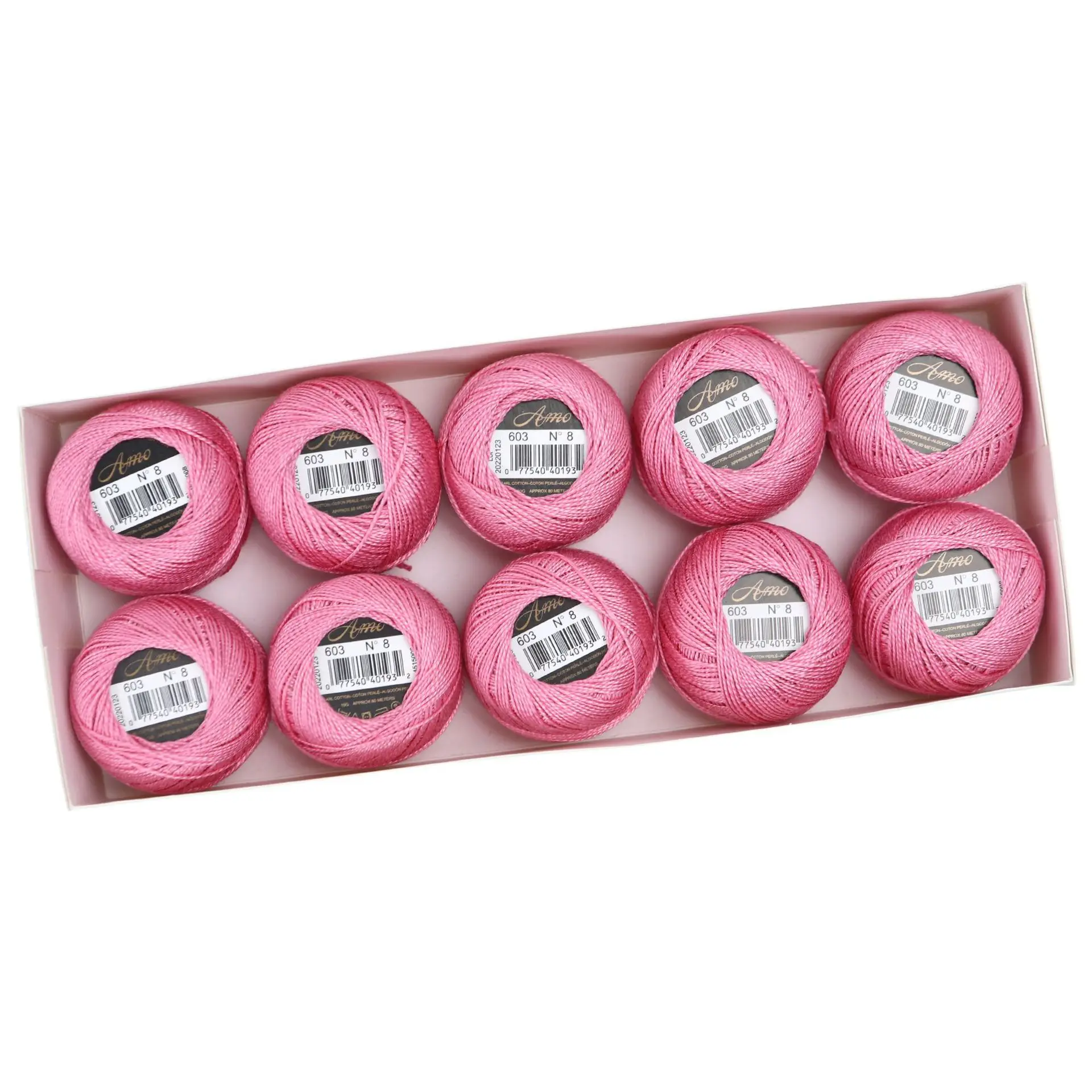Egyptian Long Staple Cotton Embroidery and Hand Sewing Thread Set - 10 Balls