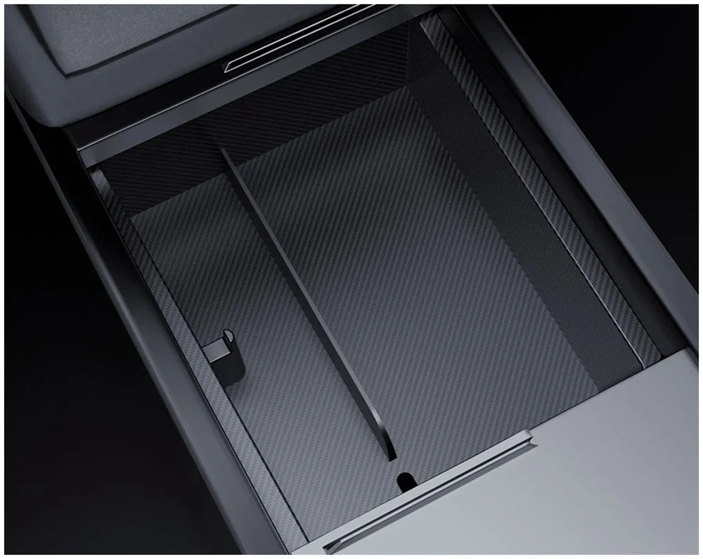 Storage Box for Tesla Model Y Juniper Launch 2025 Model 3 Highland Organizer Accessories Center Console Trays Hidden Cup Holder