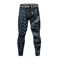 Cody Lundin Men's Jiu Jitsu Spats Stappling Compression Tights Pant Training BJJ No Gi Grappling Leggings Gym Fitness Trousers 2