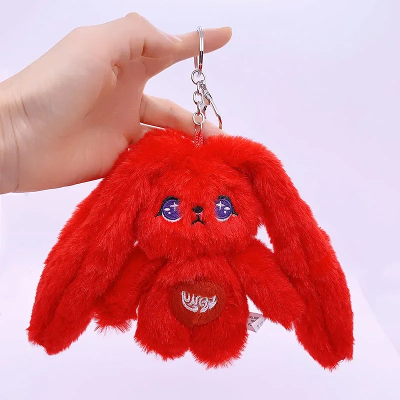 15cm SOLO Plush Doll KPOP GI-DLE YUQI Backpack Pendant Red Rabbit