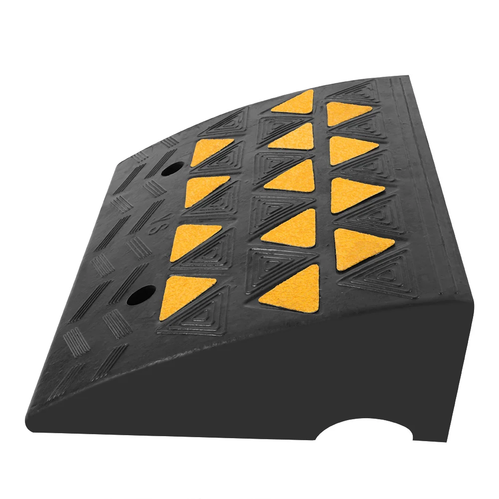 2pcs Heavy Duty Rubber Curb Ramps Driveway Threshold Ramp for Car Vehicle Motorbike Wheelchair 3
