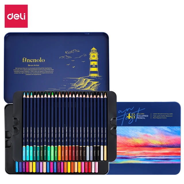 finenolo 72 Colored Pencils for Adult Coloring Books, Soft Core