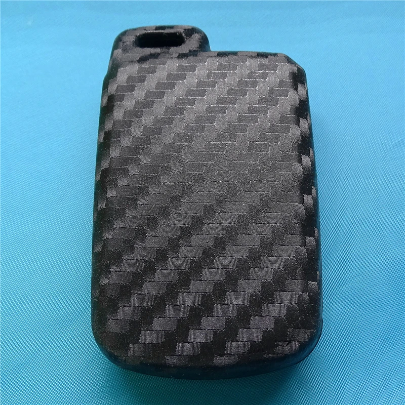 Car Key Fob Case Cover 1 Pcs Carbon Fiber Silicone Keychain Fit For Toyota Camry Corolla Avalon Rav4 Land Cruiser key case cover,key case,car key shell