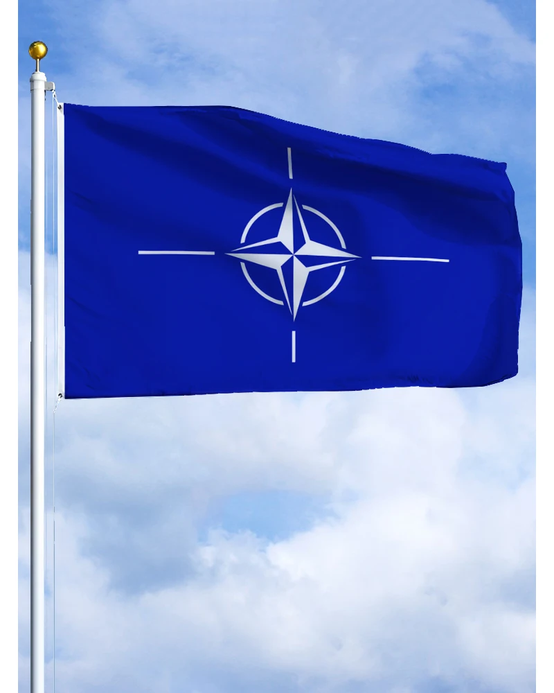 

60×90 90x150 120×180CM North Atlantic Treaty Organization NATO Flag Polyester Printed Banner Tapestry For Decor