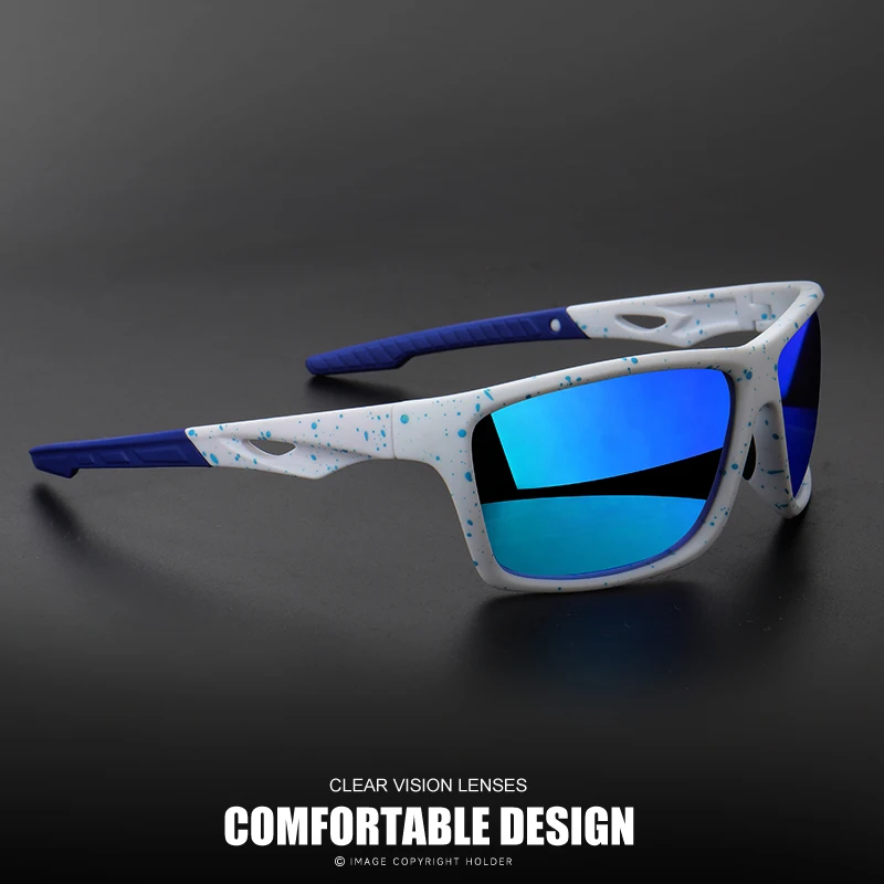 Vintage Polarized Shield Lens Sports Sunglasses - Unisex, Durable UV400 Protection, Wide Fit