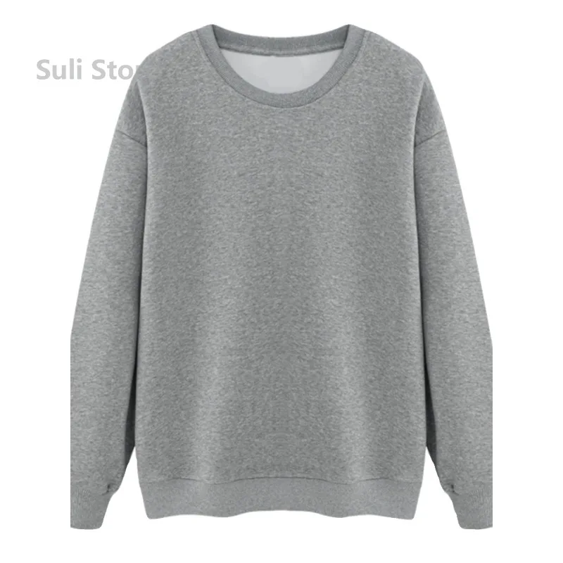 2026 Unisex Heavyweight Fleece Crewneck Sweatshirt โ 500g Thick Lined Pullover Loose Fit Autumn Winter Base Layer Top (Burgundy) 5