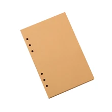 

6 Holes Binder Loose Leaf Notebook Refill Spiral Binder Planner Inner Page Diary Kraft Paper Inside Paper for Travelers Notebook