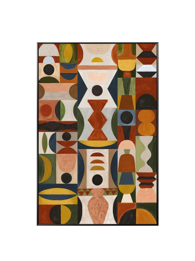 

Декоративная картина для гостиной, фоновая стена для дивана, картина от пола до потолка, абстрактные узоры,