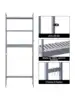 Over The Toilet Storage Cabinet Bamboo Adjustable 3-Tier Above Toilet Shelf Stable Freestanding Above Toilet Organizer w 6