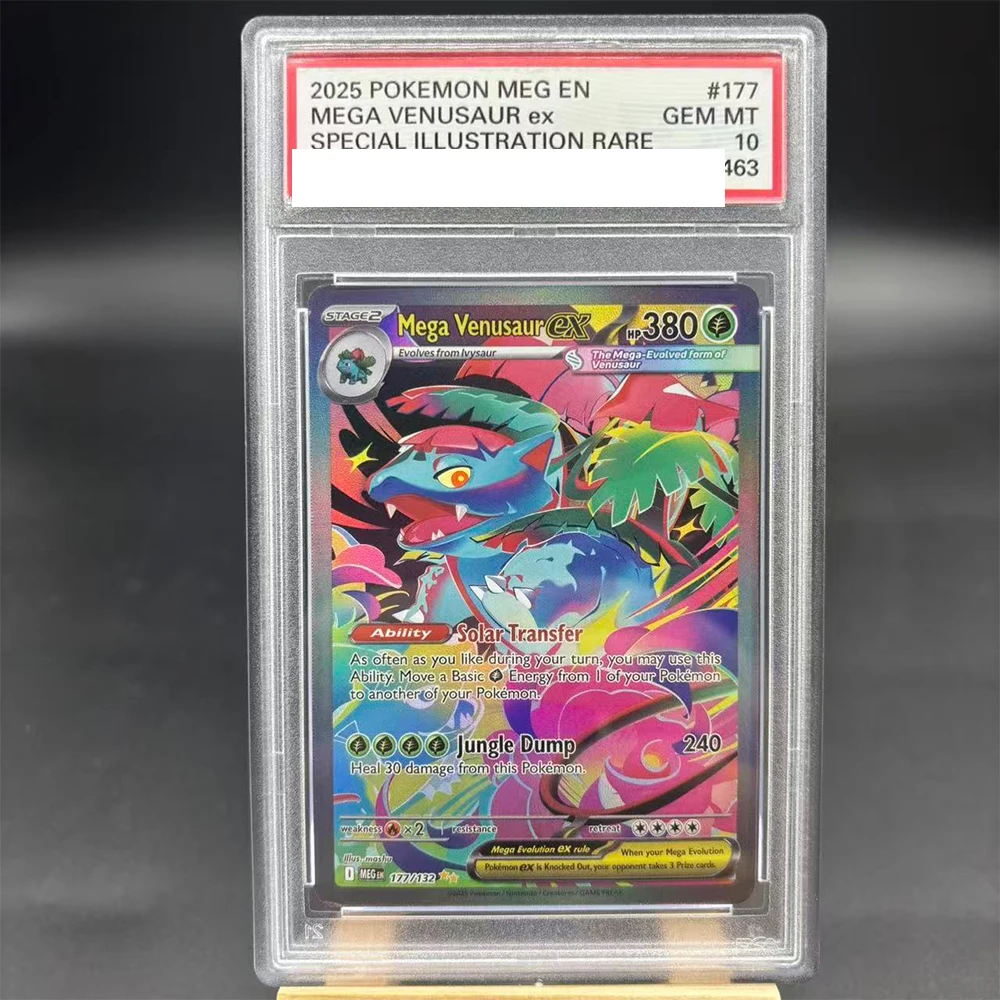 DIY PTCG 컬렉션 카드 등급 카드 메가 가르데보아르 ex 178/132 카피 10포인트 등급 카드 애니메이션 게임 선물