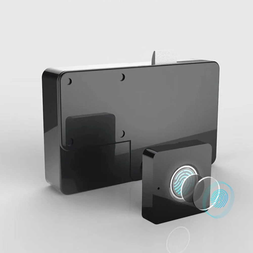 Fingerprint Cabinet Lock Hidden Keyless Smart Biometric Drawer Lock Child Safety Electric For File Cabinets Cupboard Closet