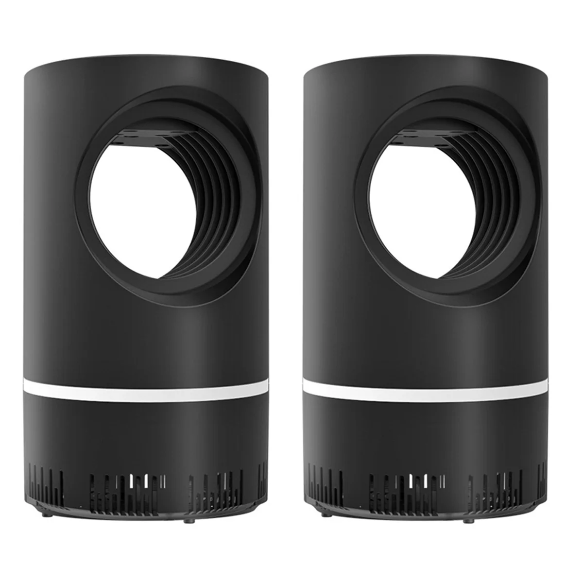 2X Usb Led Mosquito Killer Lamp Uv Electric Anti Mosquito Repellent Mosquito Trap Insect Killer Pest Tool Per La Casa Nero