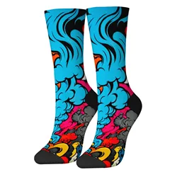 Vibrant Retro Pop Art Crew Socks - Comfortable, Breathable, Non - Slip Unisex Novelty Socks for Parties & Gifts (Color 1)
