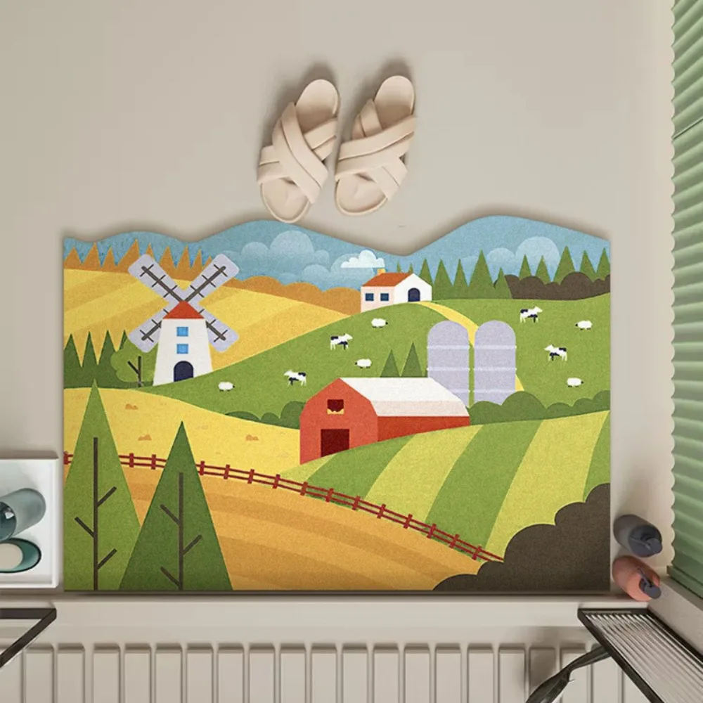 Creative Cartoon Dirt-Resistant Foot Pad Water-Absorbing Non-Slip Floor Carpet Quick-Dry Diatom Material Floor Rugs Kitchen