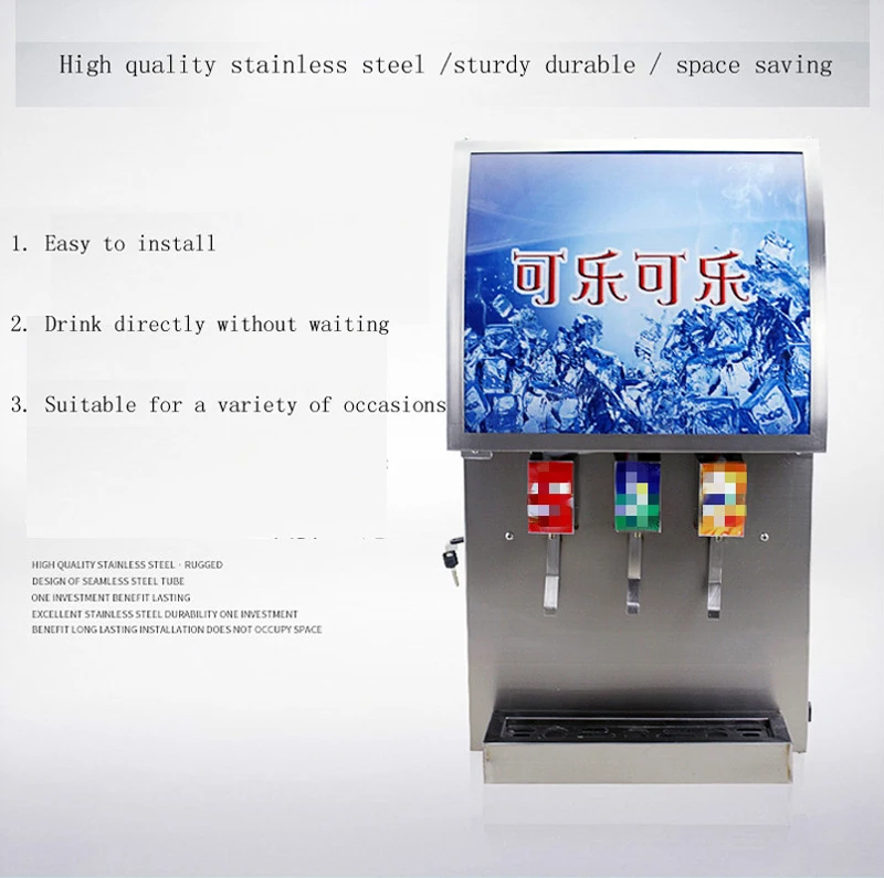 Description Picture 6 of itemCola Soda Carbonated Drinks Making Machine Coke Cola Dispenser With Refrigerant 110v 220v