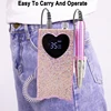 Torno Electrico para Unas Electric Nail Drill with Rhinestone unas recargable de 35000 RPM Heart Shape Wireless Pedicure Grinder 6