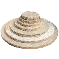 1PC 3-8Inch Sisal Buffing Wheel Linen Wheel Medium Polishing 75-200mm For Metal scratch removing 10mm Hole