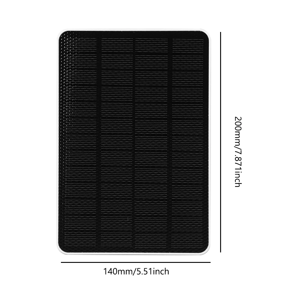 10W Solar Panel Charger Wall Mount Solar Panel Kit 360 Adjustable Bracket IP65 Waterproof for Wireless Outdoor Security Camera