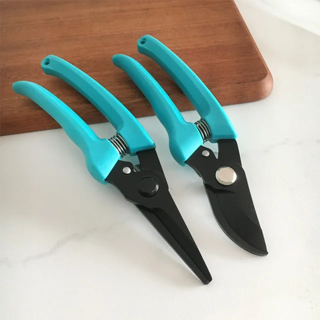 Garden Scissors with Black Oxide Coated Pruning Shears Horticultural Pruner for Flowers Shrubs Trees Branches Orchard Trimming 4