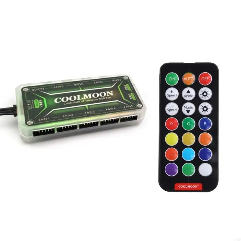 QXNE COOLMOON RGB Remote Controller DC12V 5A LED Color Intelligent Controller