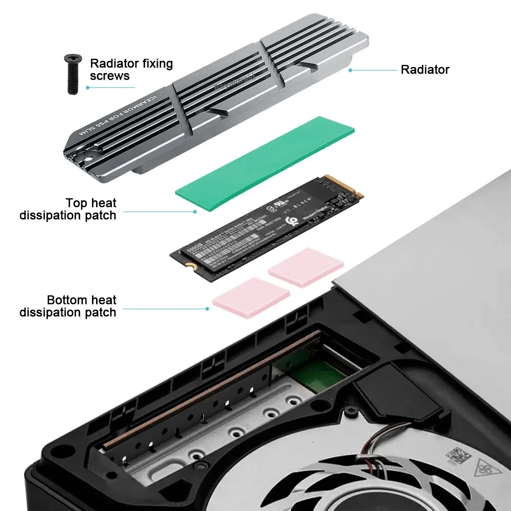  Ǹ е尡 ִ  SSD 濭, ˷̴ 濭, M.2 NVMe SSD ð ׼ ŰƮ, PS5