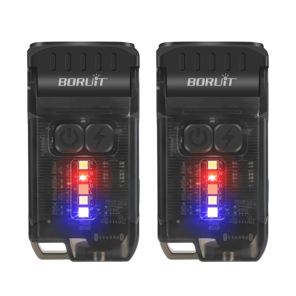 مصباح يدوي LED دوار لسلسلة المفاتيح، قابل لإعادة ا...