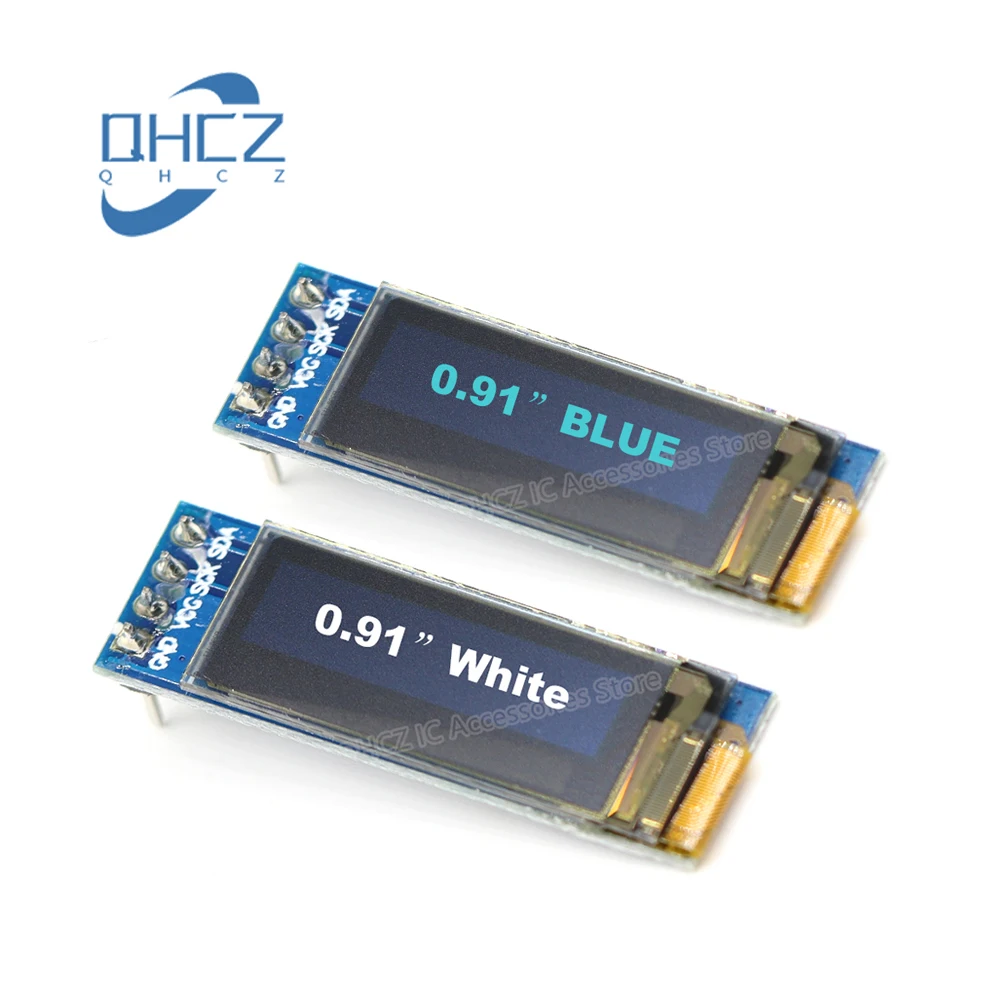 

0.91 inch OLED Module White/Blue OLED 128X32 OLED LCD LED Display Module 0.91" IIC Communicate For Arduino ROHS Certification