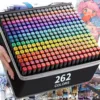 24/36/48/60/80/120/168 Colors Double Tip Permanent Art Marker pens for Drawing Painting Sketching Comics Design School Supplies