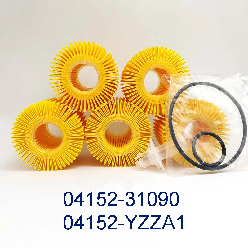 5Pcs Oil Filter Kit Fit for Toyota Avalon Camry RAV4 Scion ES350 04152-31090 04152-YZZA1 car oil filter car filter car filter set