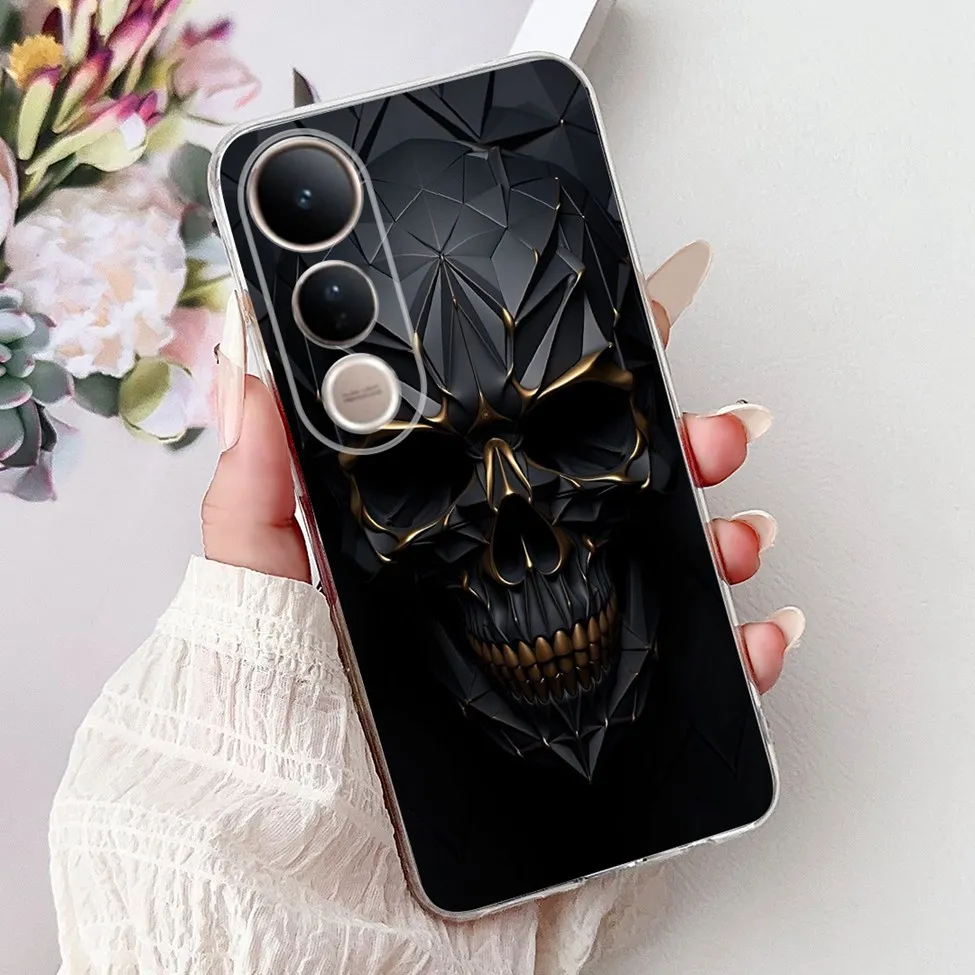 Clear Fashion Luxury Cute Cartoon Cat TPU Bumper Phone Case Cover