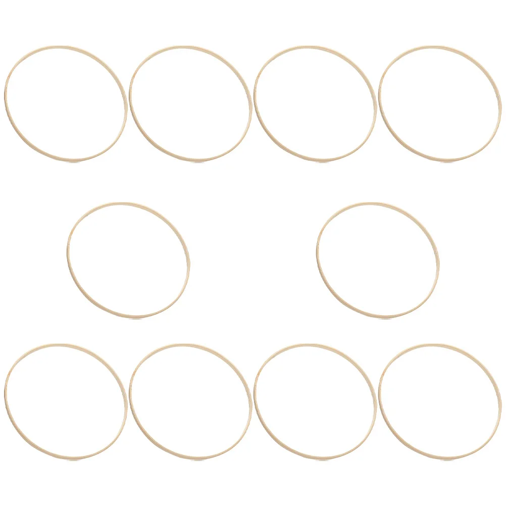 

20 PcsDecorative DIY Christmas Wreath Crafts Material Party Supply Garland Flower Baskets Wood Lei Ring Crochet