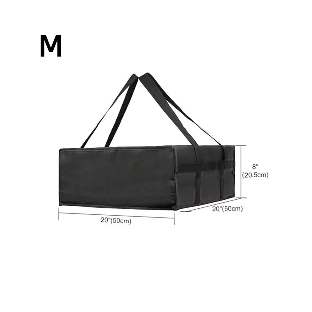 Reusable Food Develivey Bag Lightweight Fully Insulated Pizza Carrier Bag Hot Cold Fresh Keeping Food Storage Case