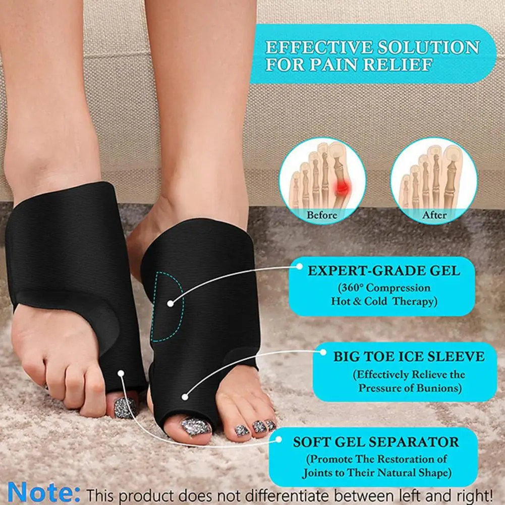 17*11cm Foot Toe Ice Pack Wrap Bunion Surgery Plantar Fasciitis Hallux Valgus Swelling Injuries Hot Cold Compress Therapy Pack