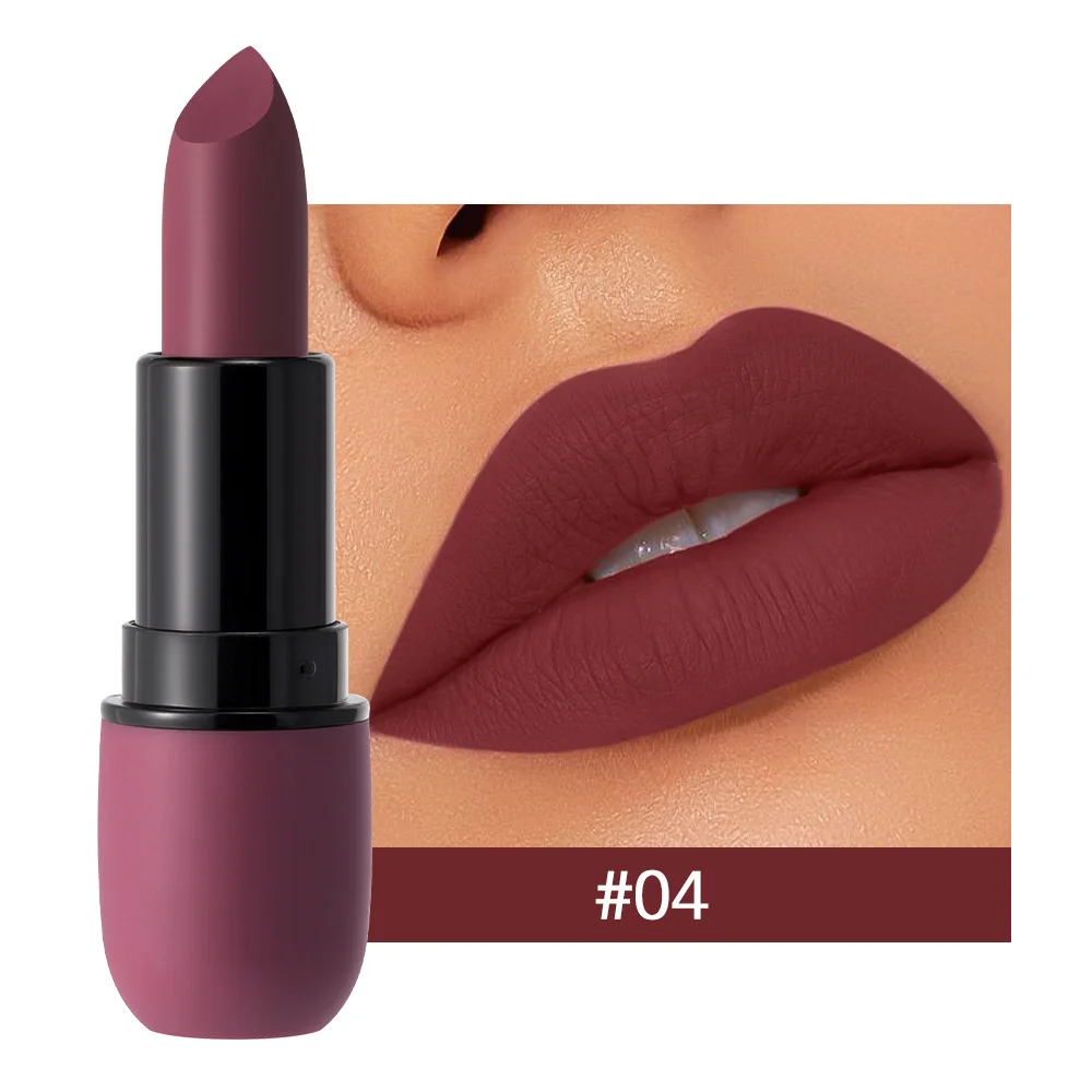 6 Farben Lippenstift Lippen Make-up Sexy Frau Samt Matt Lipgross Tönung für Lippen Langlebig Wasserdicht Antihaft-Cup Lippenkosmetik_voghion.com