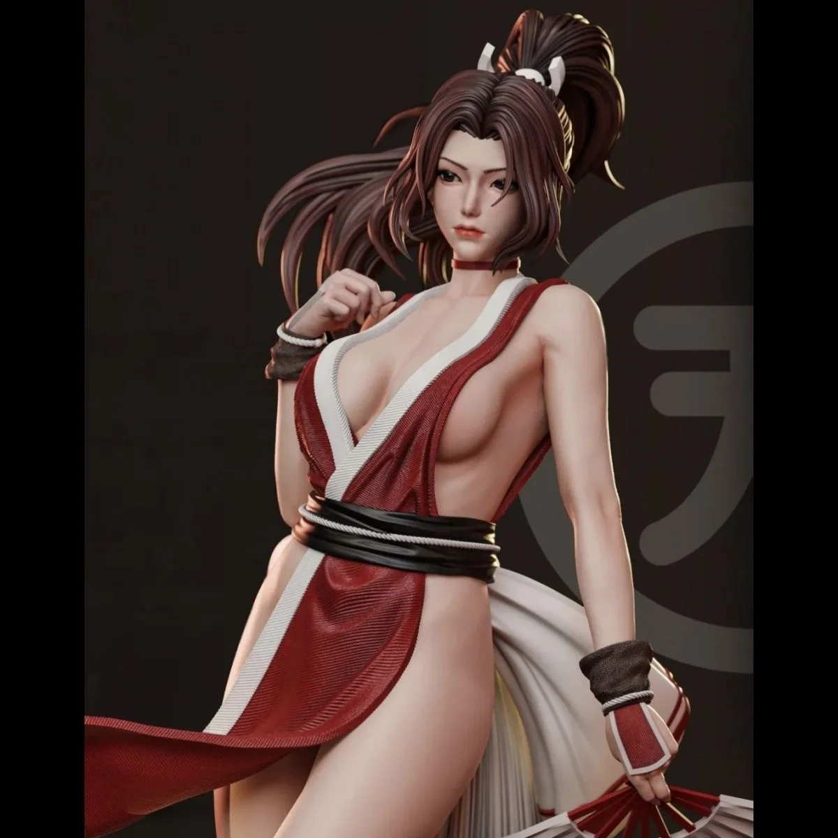 1/24 스케일 75mm 높이 수지 피규어 조립 모델 키트 마이 시라누이 조립되지 않은 도색되지 않은 3D 프린팅 동상 장난감 1457