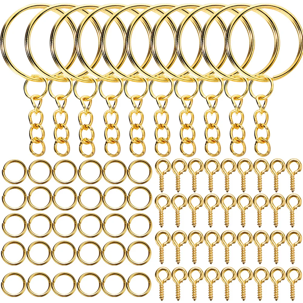 263344-efaad4.jpg S74ee83d3a77b44418d7f58cb216f43caz 110Pcs Keychain Open Jump Rings Eye Pins Jewelry Making Accessories Kits for DIY Epoxy Resin Key Chain Key Ring Pendants Mallzona