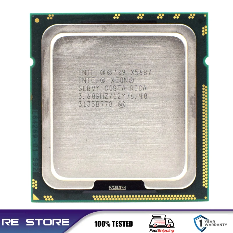 Intel Xeon X5687 SLBVY Quad Core 3.6GHz LGA 1366 CPU Processor - Used & Tested 1 thumbnail image