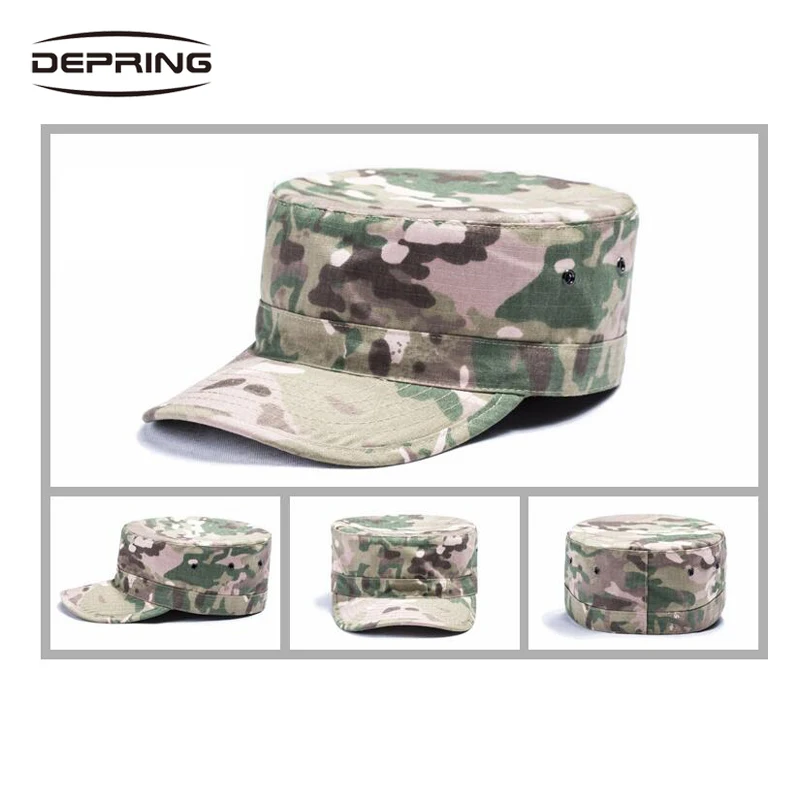 

Mens Outdoor Camouflage Molle Military Hat Army Ranger RipStop Patrol Fatigue Cap Tactical Army Caps Hats Octagonal Cap