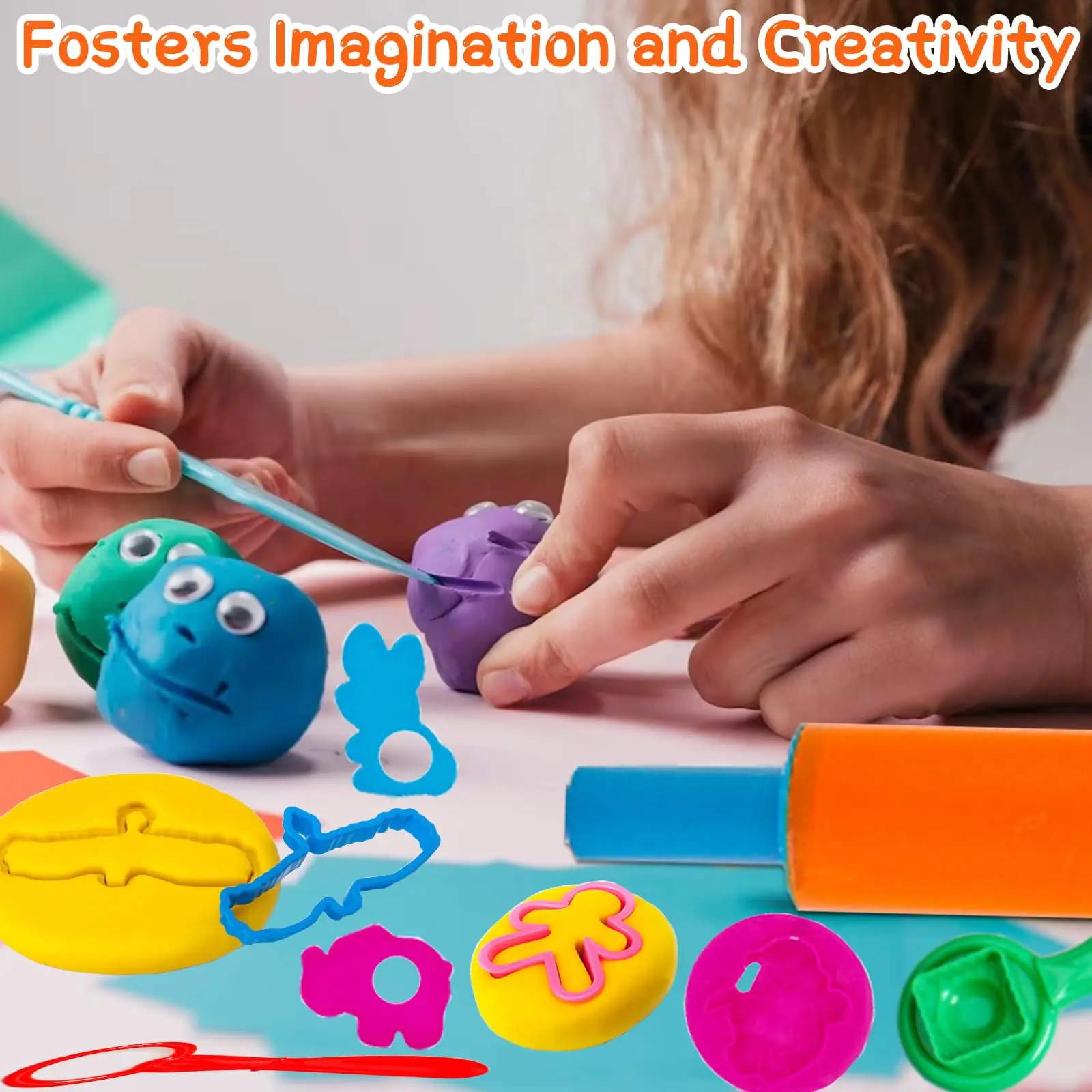 【Exclusive Discount】 Play dough Tools 45 PCS Play Dough Tools Set for Kids, Play Dough Accessories Plastic Playdough Animals Shapes Cutters,Playdough.