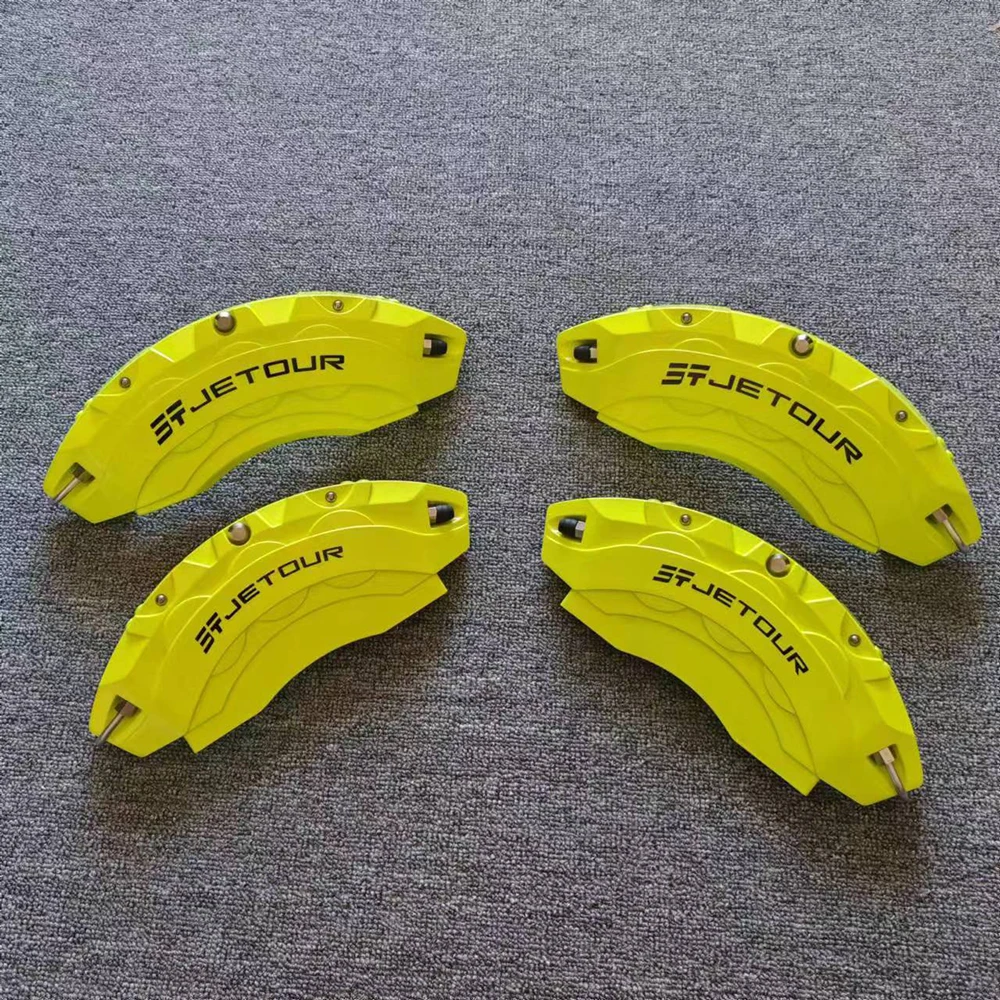 Suitable For Chery Jetour Traveler T2 4Pcs Front Rear Brake Caliper Cover Aluminum Metal Caliper Cover Kit Wheel Modification motorcycle shift gear cover