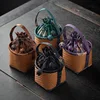 Rattan Pattern Small Bag,Travel, Outdoor Cover Bowl, Portable Organizer, Owner's Cup Teapot Bag, Spliced Drawstring Pocket 2
