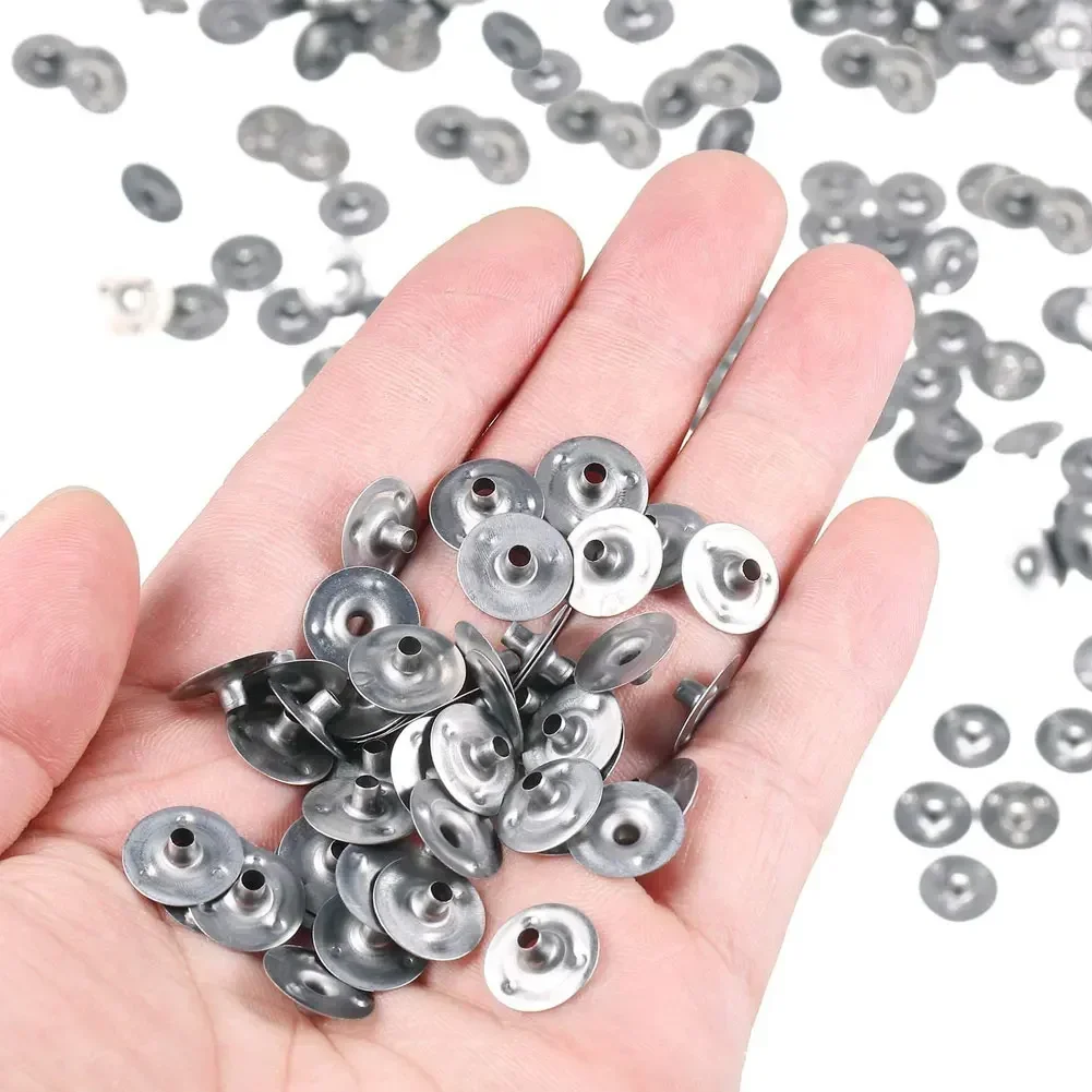 Description Picture 5 of item100 Pcs Durable Waxed Candles Making Metal Wick Sustainers Carry Holders Tabs Tool DIY Crafts Candle Wicks DIY Candle Making
